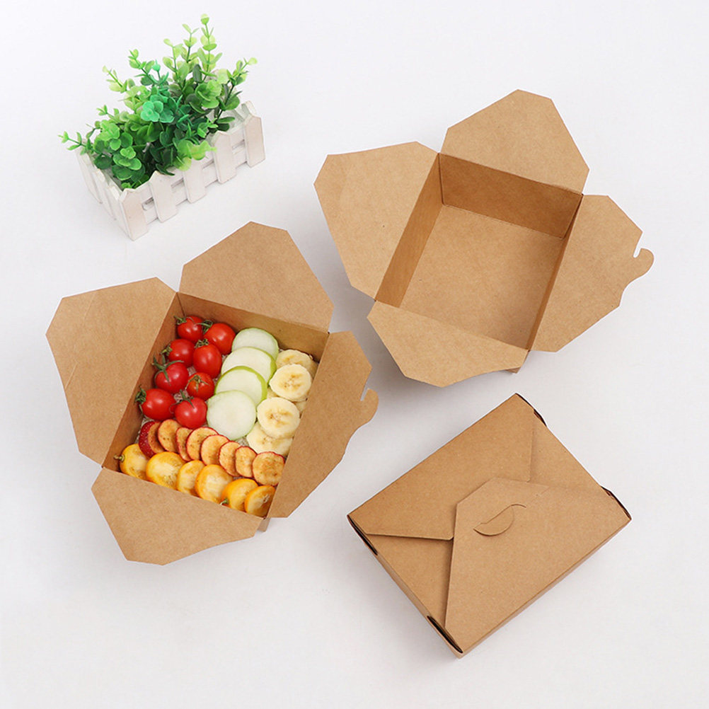 Meal Prep Delivery - 20Pcs Kraft Paper Meal Prep Containers