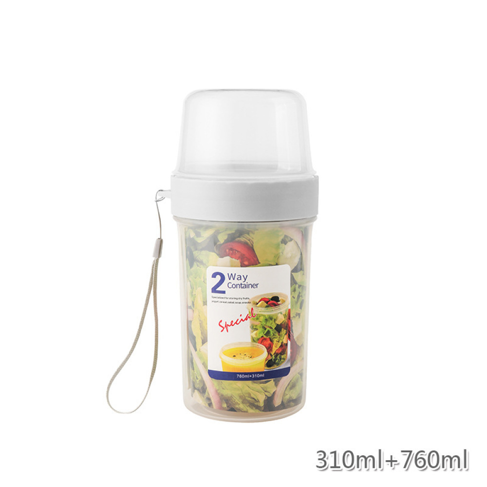Meal Prep Organizer - Double Layer Leakproof Food Case Portable