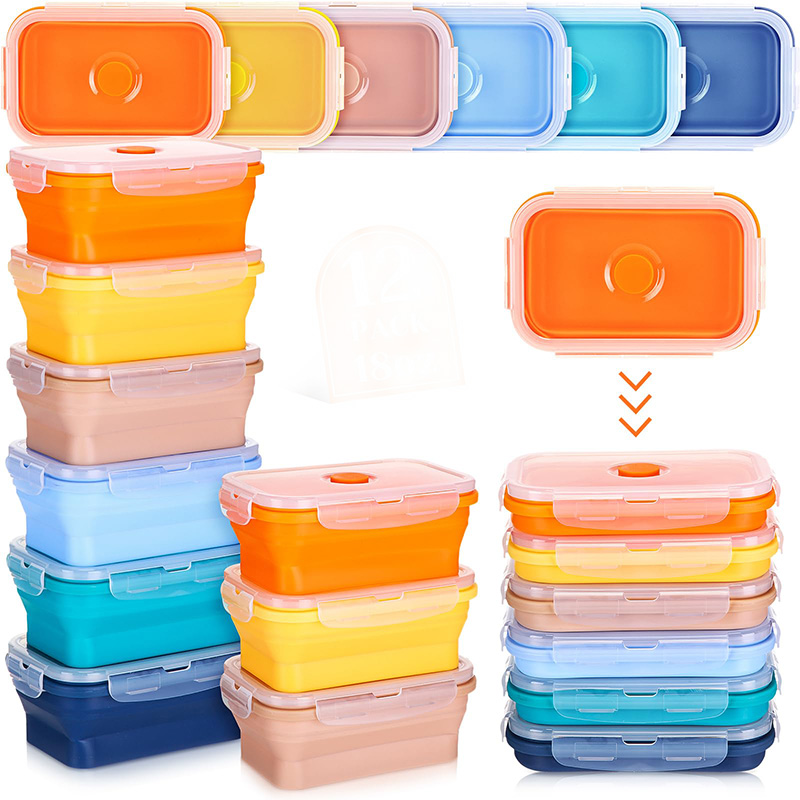 Collapsible Food Storage Conta - Meal Prep Tupperware review and price