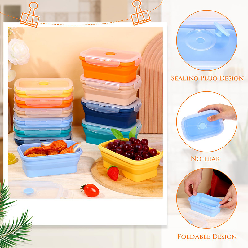 Collapsible Food Storage Conta - Meal Prep Tupperware review and price