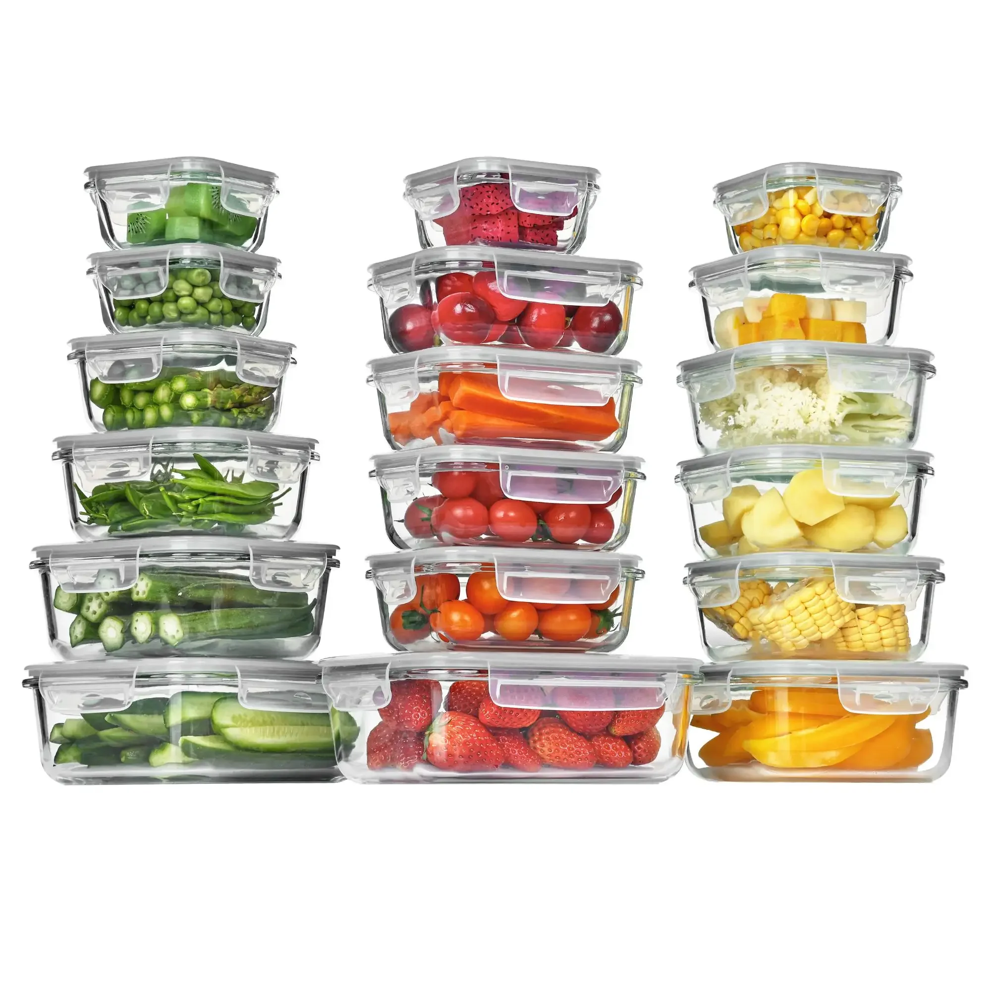 18 Pack Glass Food Storage Con - Meal Prep Oven Safe Containers review and price