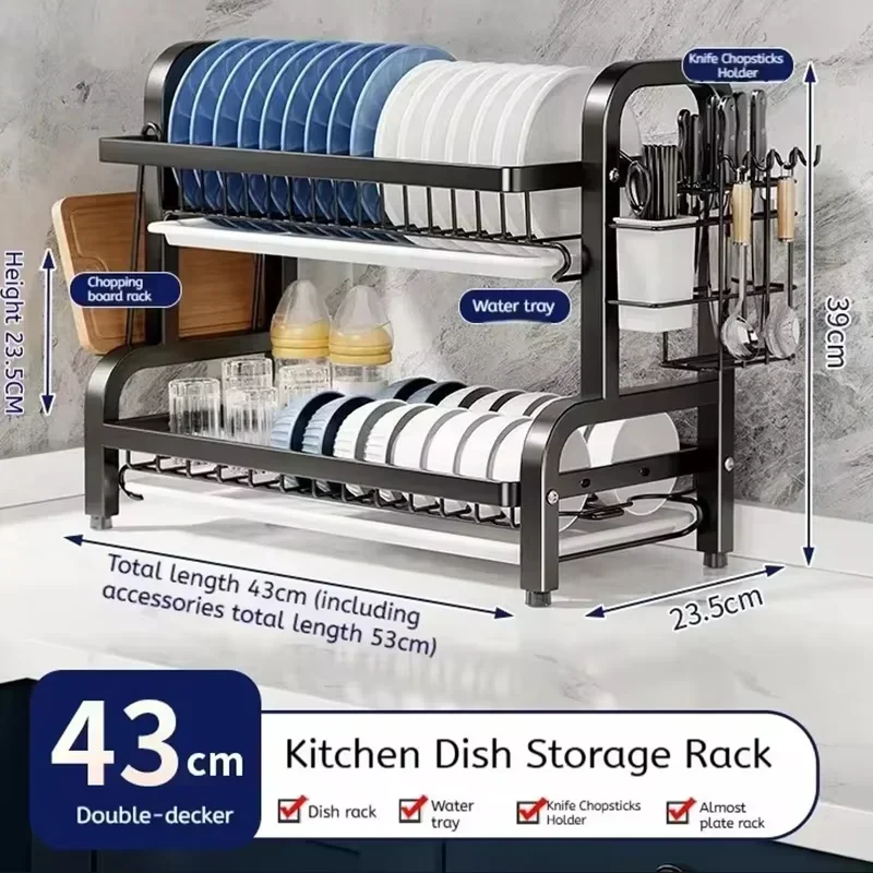 2 Tier Stainless Steel Dish Dr - Meal Prep Organizer review and price