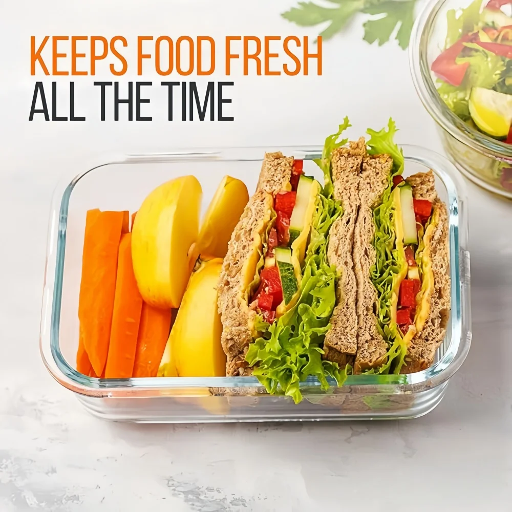 BPA-Free Glass Lunch Box Recta - Meal Prep Rezepte review and price