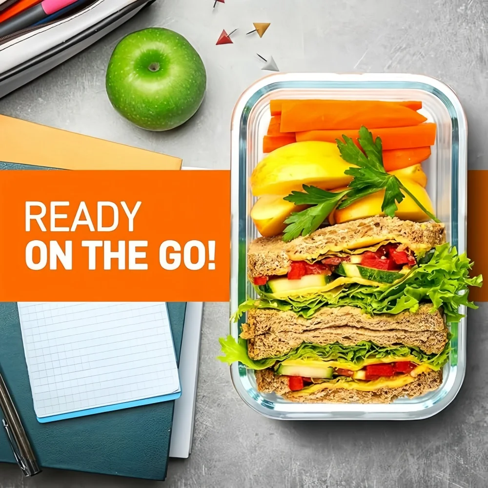 BPA-Free Glass Lunch Box Recta - Meal Prep Rezepte review and price