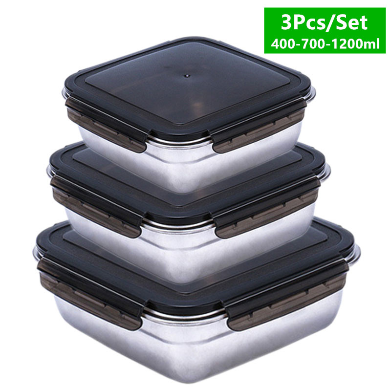 1200/750/400ML Lunch Box Sets  - Meal Prep Tupperware review and price