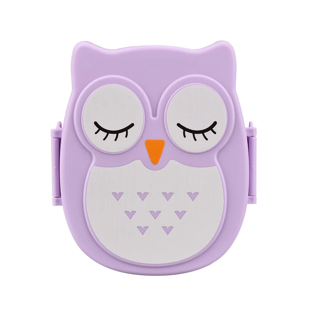 Portable Owl Lunch Box Cartoon - Meal Prep Tupperware review and price