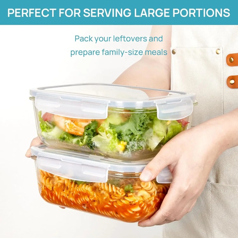 Glass Food Storage Containers  - Meal Prep Oven Safe Containers review and price