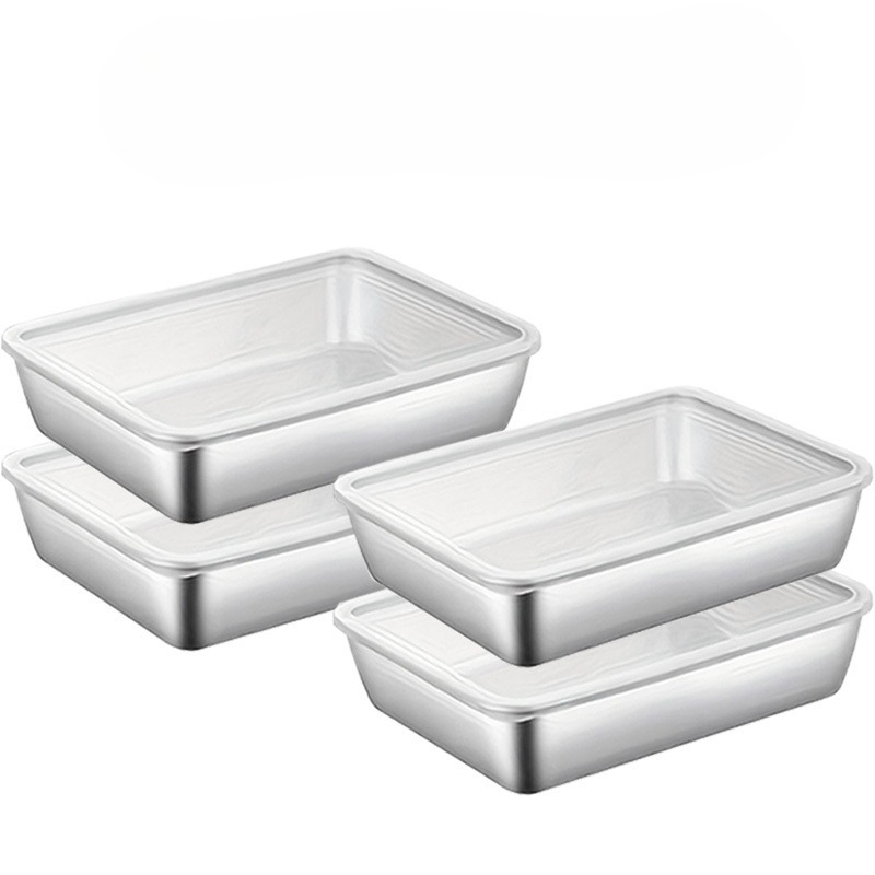 4pcs Stainless Steel Food Stor - Meal Prep Organizer review and price