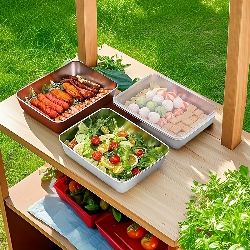 4pcs Stainless Steel Food Stor - Meal Prep Organizer review and price