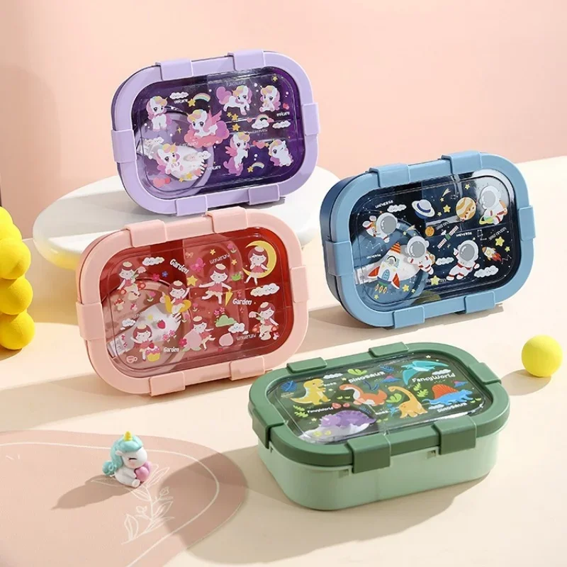 Cartoon Lunch Box of Students  - Meal Prep Tupperware review and price