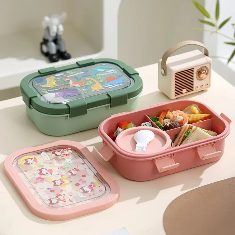 Cartoon Lunch Box of Students  - Meal Prep Tupperware review and price