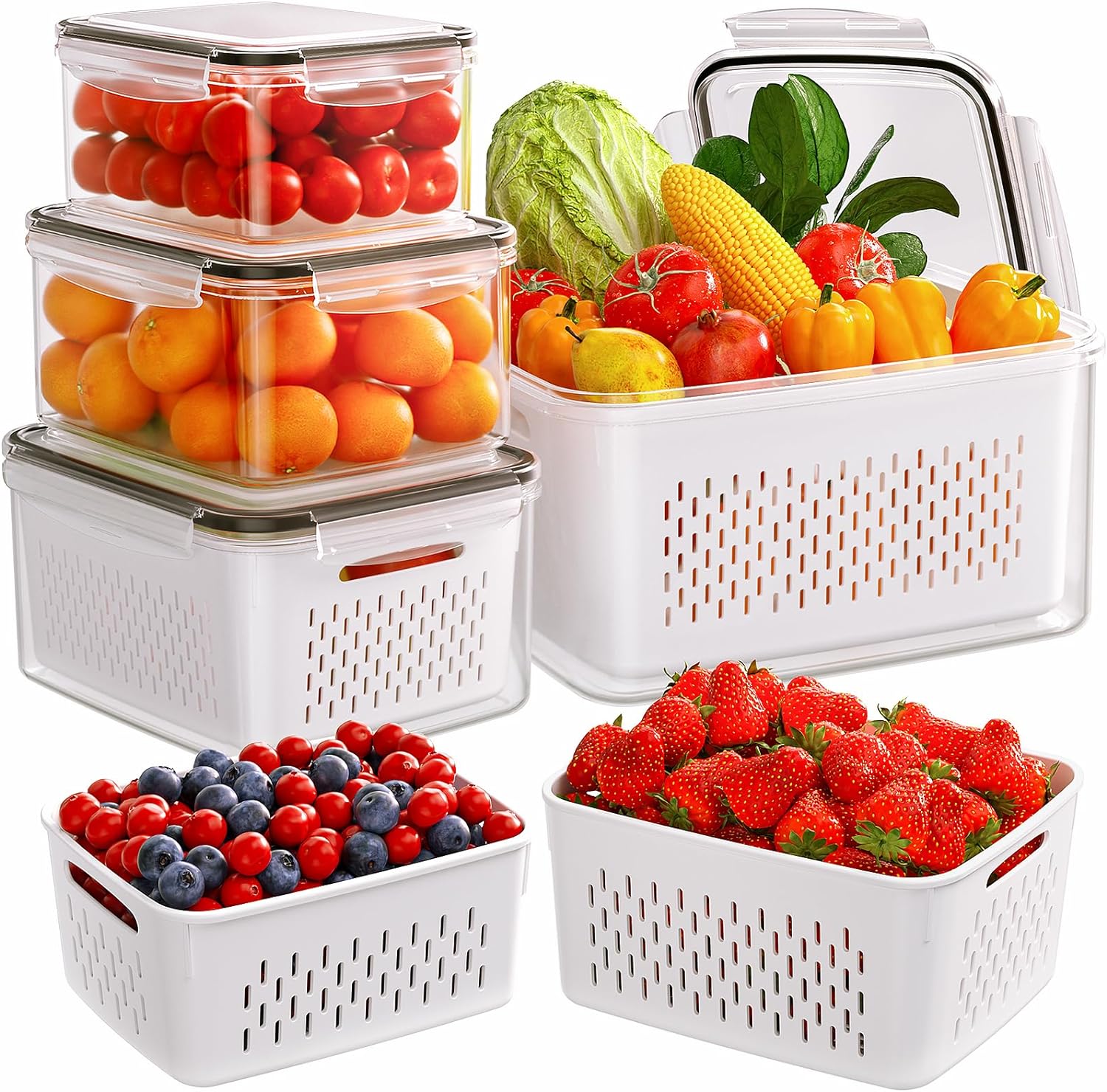 4/5/6/8Pcs Airtight Food Stora - Meal Prep Oven Safe Containers review and price