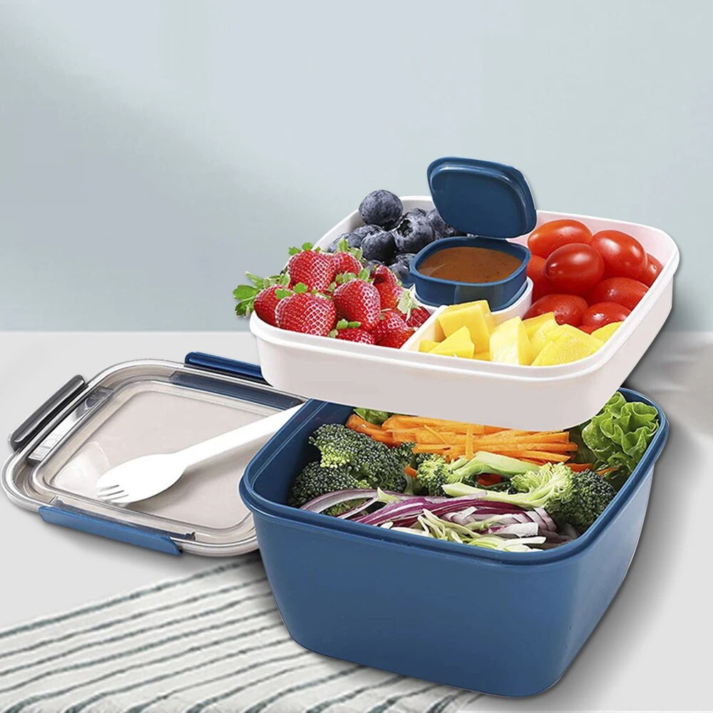 1100ml/1500ml Portable Lunch B - Meal Prep Tupperware review and price