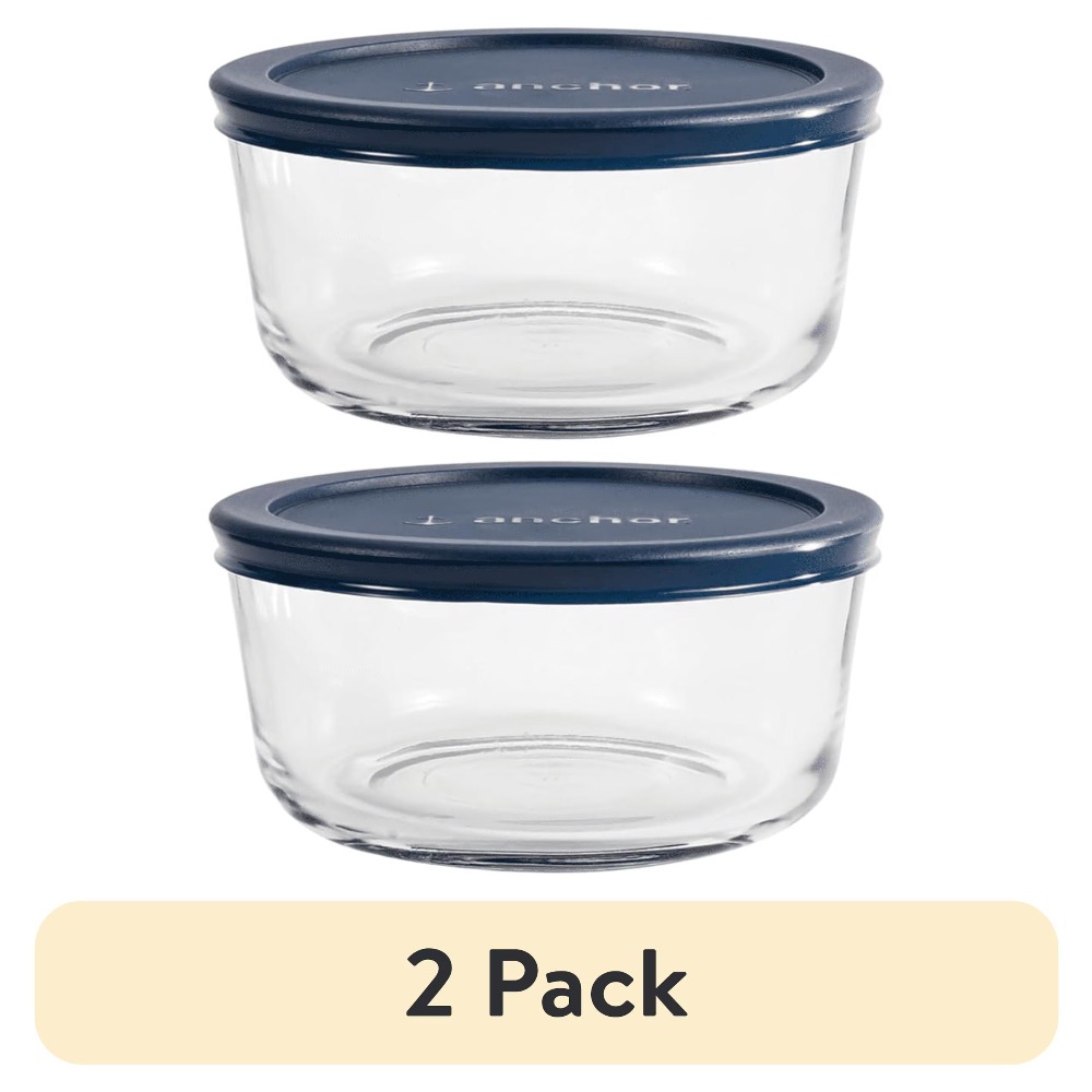 2 Pack Round Glass Food Storag - Meal Prep Oven Safe Containers review and price