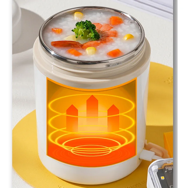 600ML USB Electric Heating Lun - Meal Prep Tupperware review and price