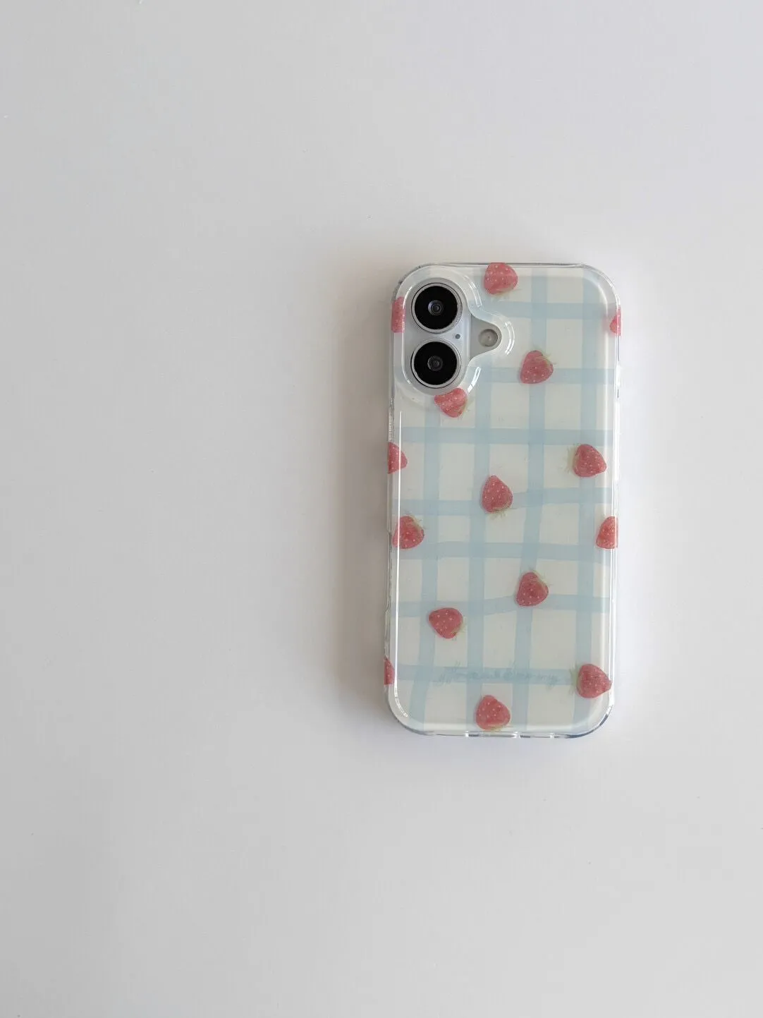 Fresh Blue Grid Pattern Strawb - Strawberry Huller review and price