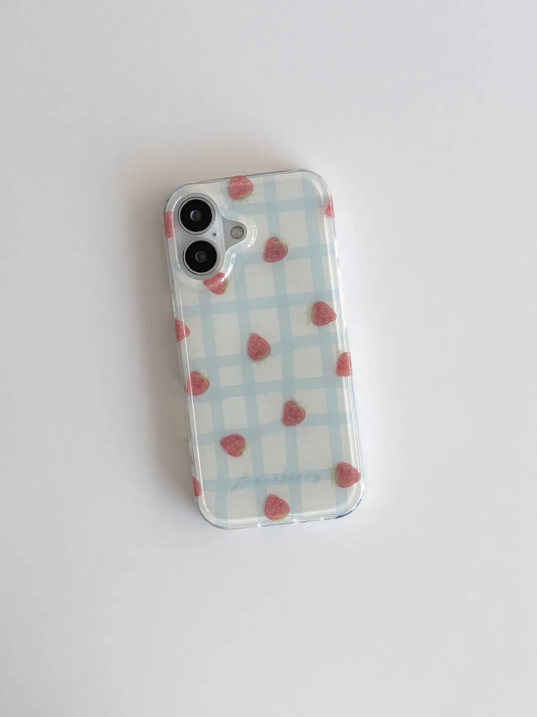Fresh Blue Grid Pattern Strawb - Strawberry Huller review and price