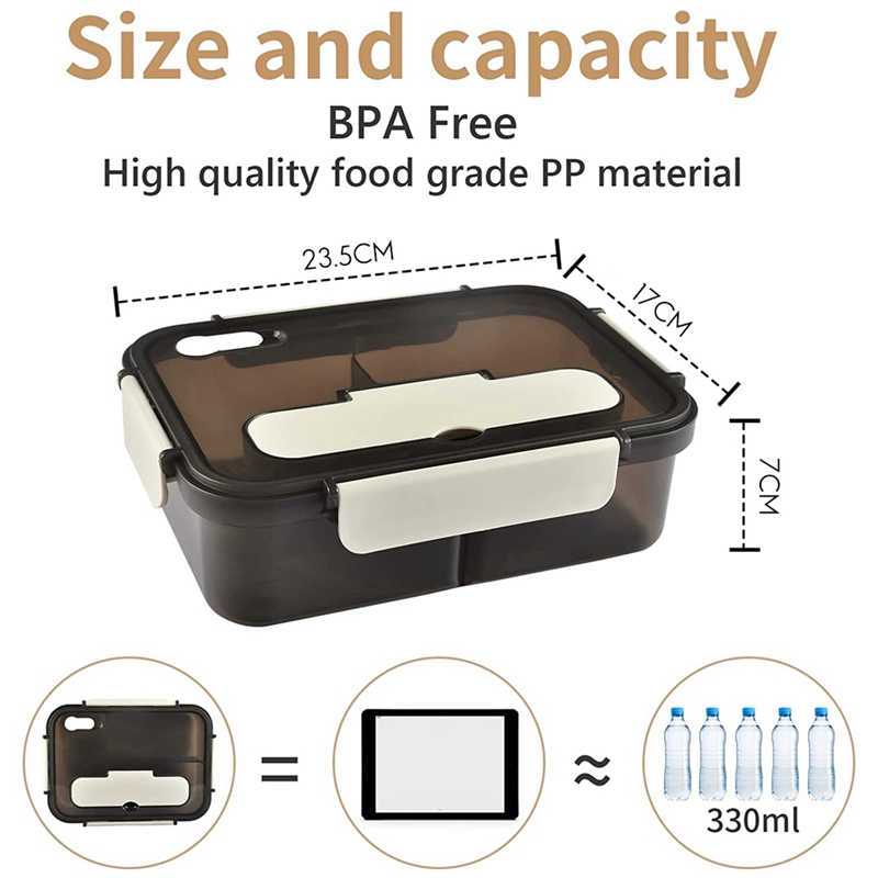 Lunch Box, 1500Ml Bento Box, F - Meal Prep Tupperware review and price