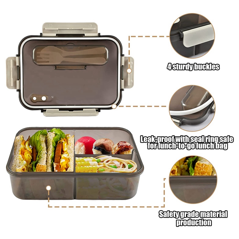 Lunch Box, 1500Ml Bento Box, F - Meal Prep Tupperware review and price