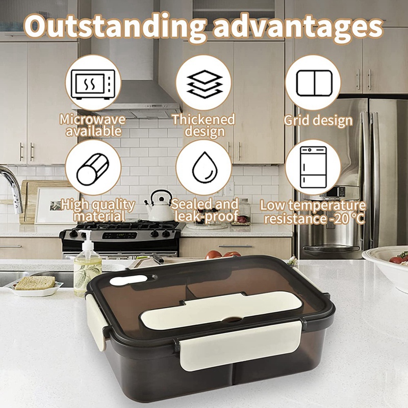 Lunch Box, 1500Ml Bento Box, F - Meal Prep Tupperware review and price